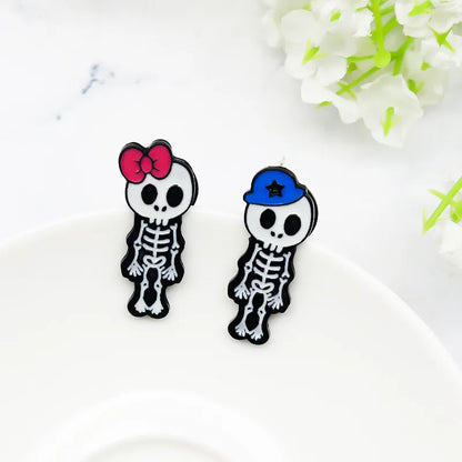 Cartoon Style Cartoon Character Skull Alloy Enamel Unisex Brooches