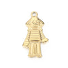 1 Piece Stainless Steel 18K Gold Plated Cartoon Character