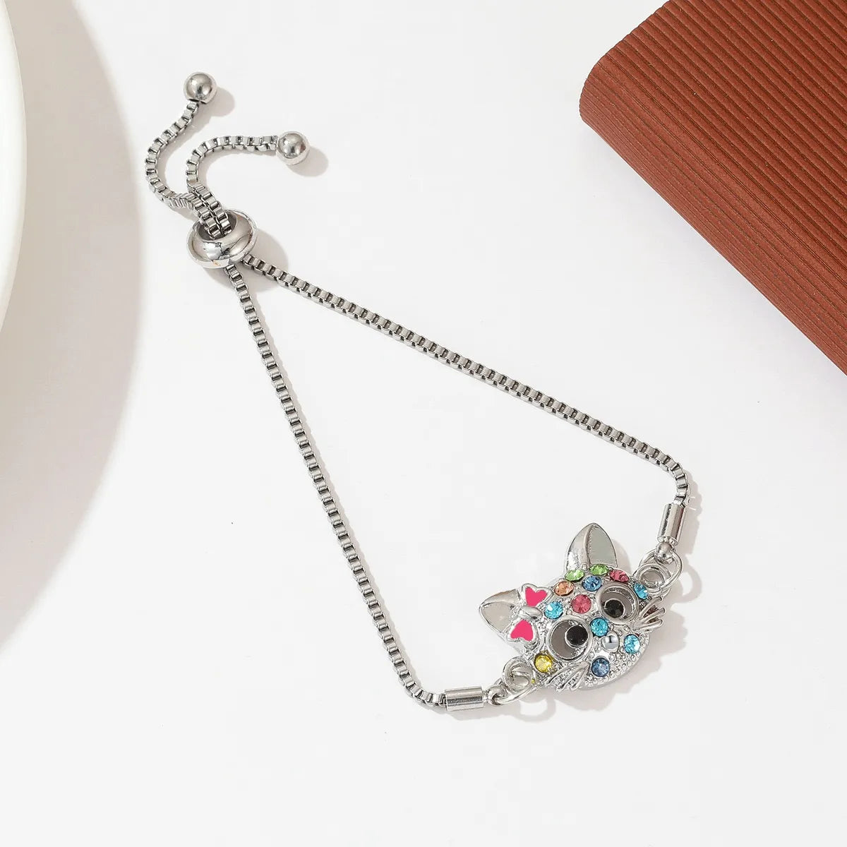 Cartoon Style Cat Alloy Plating Inlay Zircon Women's Bracelets