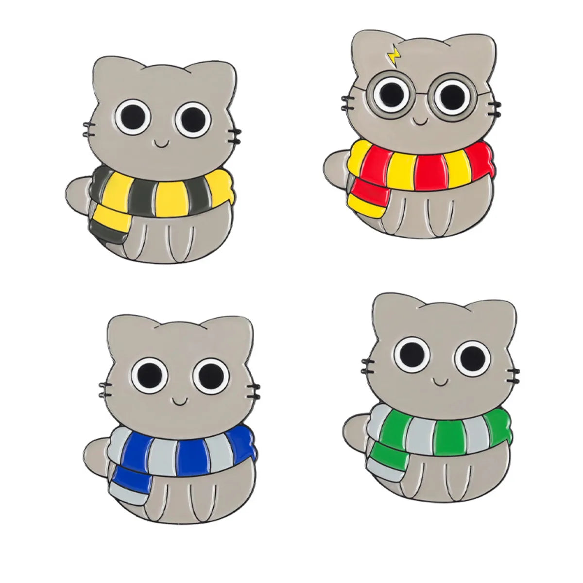 Cartoon Style Cat Alloy Plating Unisex Brooches