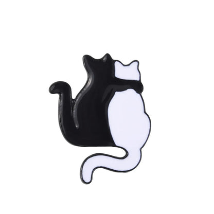 Cartoon Style Cat Alloy Stoving Varnish Unisex Brooches