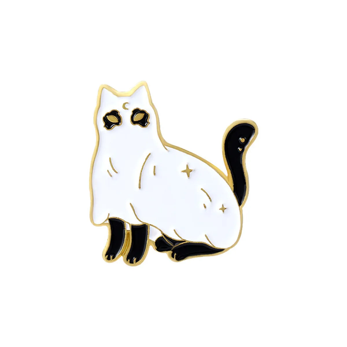 Cartoon Style Cat Alloy Stoving Varnish Unisex Brooches