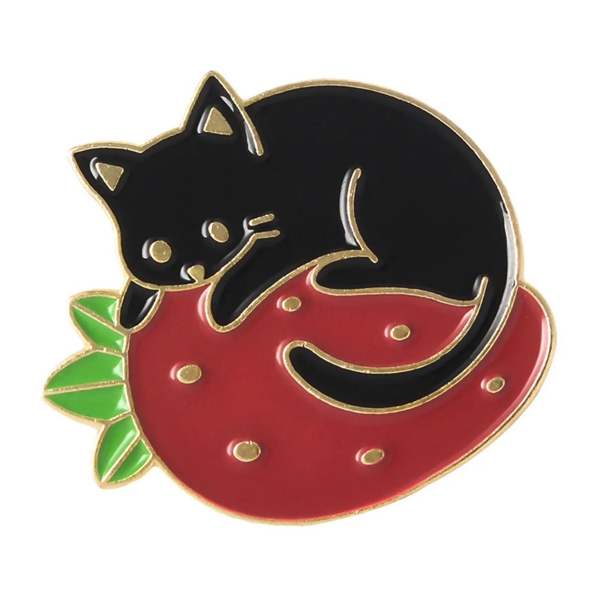 Cartoon Style Cat Alloy Stoving Varnish Unisex Brooches