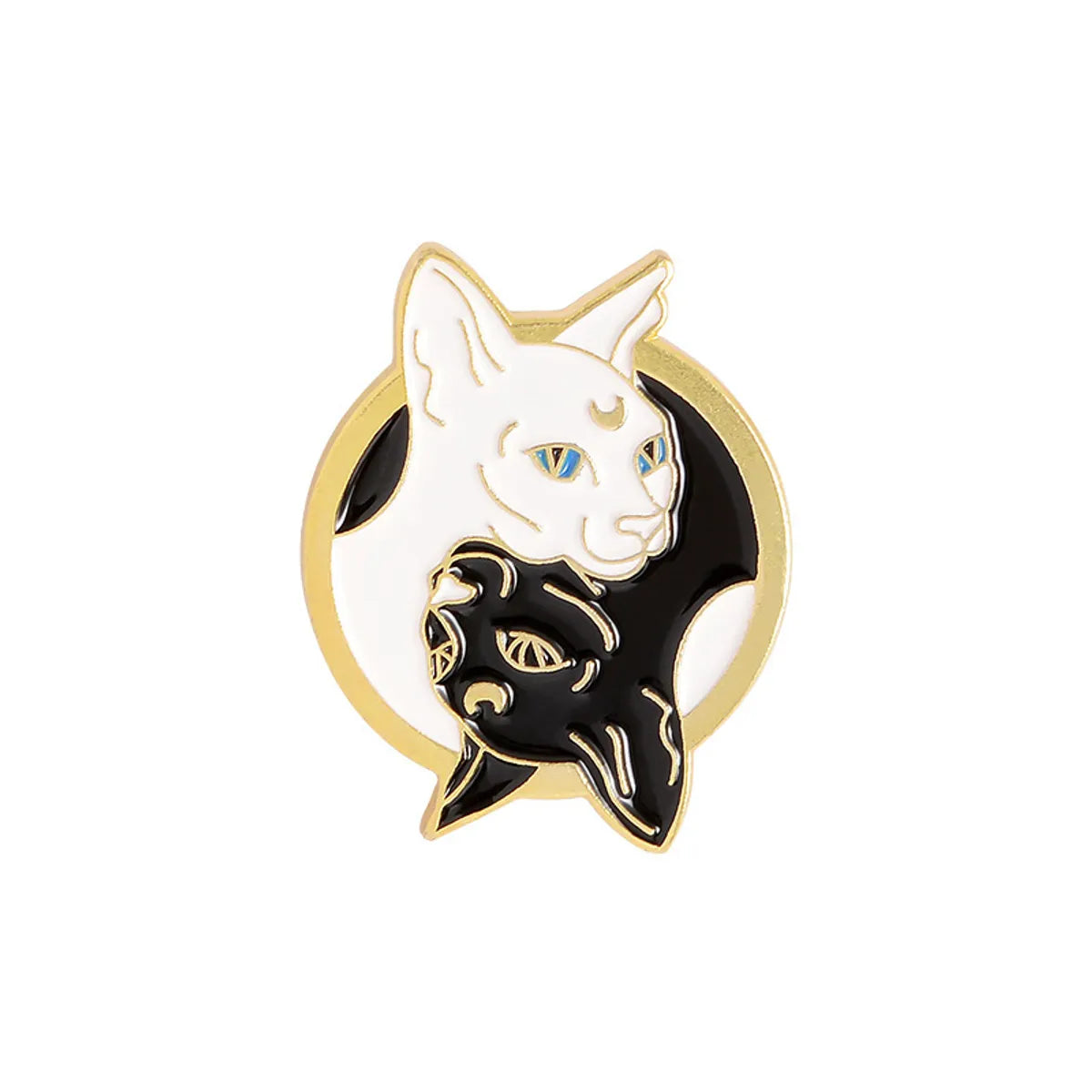 Cartoon Style Cat Alloy Stoving Varnish Unisex Brooches