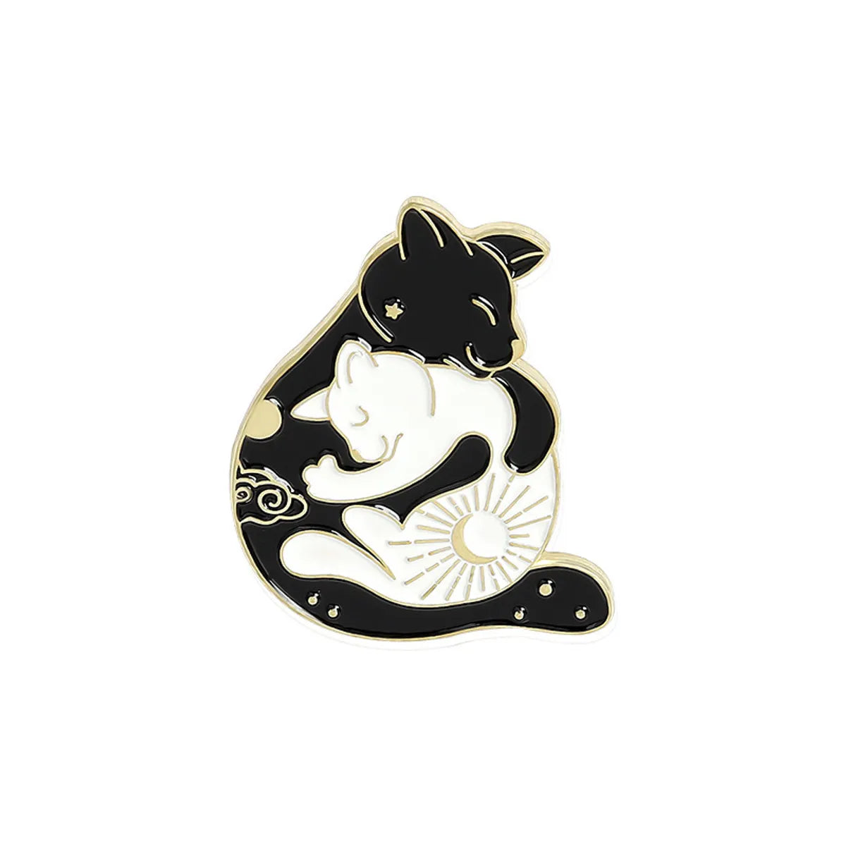 Cartoon Style Cat Alloy Stoving Varnish Unisex Brooches