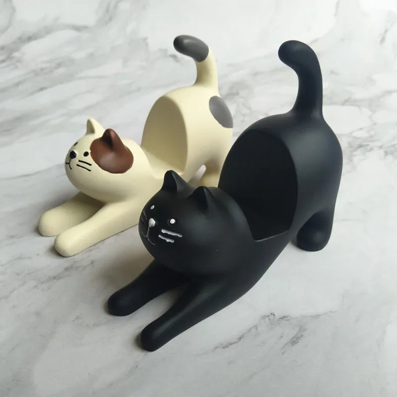 Cartoon Style Cat Plastic Mobile Phone Holder