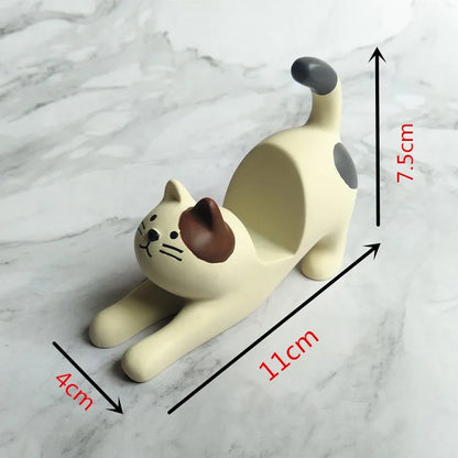 Cartoon Style Cat Plastic Mobile Phone Holder