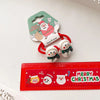 Cartoon Style Christmas Tree Bell Snowman Cloth Resin Hair Tie