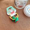 Cartoon Style Christmas Tree Bell Snowman Cloth Resin Hair Tie