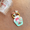 Cartoon Style Christmas Tree Bell Snowman Cloth Resin Hair Tie