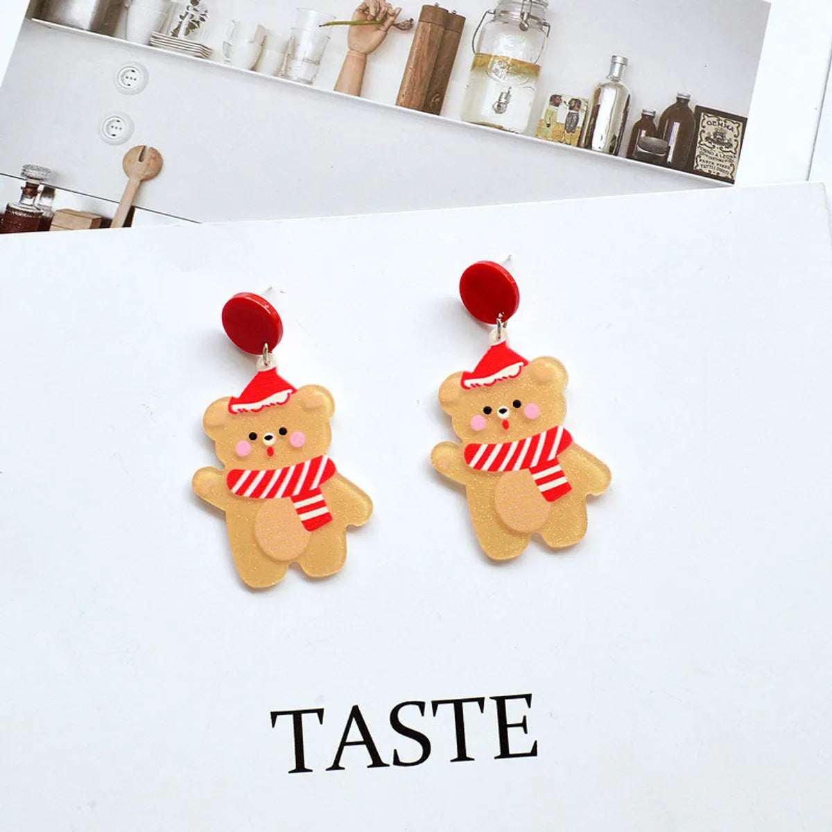 Cartoon Style Christmas Tree Santa Claus Arylic Women's Drop Earrings 1 Pair