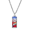 Wholesale Jewelry Cartoon Style Christmas Tree Santa Claus 304 Stainless Steel Alloy Glass Inlay Pendant Necklace