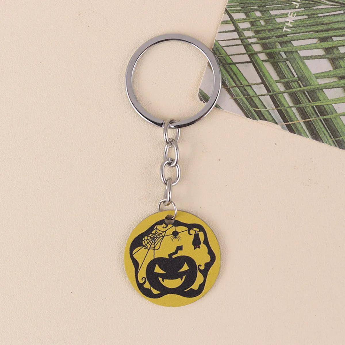 Cartoon Style Color Block 304 Stainless Steel Printing Halloween Keychain