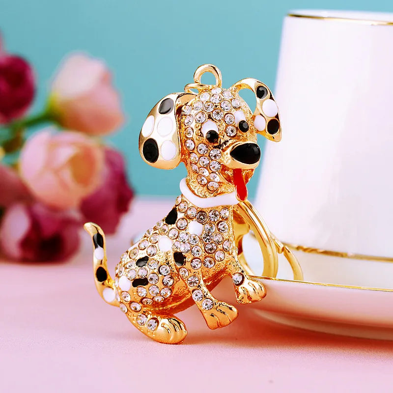 Cartoon Style Color Block Alloy Inlay Rhinestones Women'S Keychain