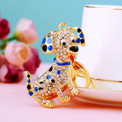 Cartoon Style Color Block Alloy Inlay Rhinestones Women'S Keychain