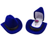 Cartoon Style Cowboy Hat Plastic Flocking Jewelry Boxes