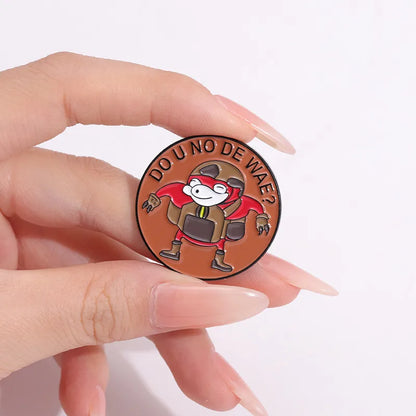 Cartoon Style Cowboy Style Animal Letter Robot Alloy Stamping Stoving Varnish Plating Unisex Brooches