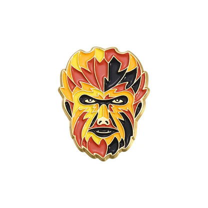 Cartoon Style Cowboy Style Demon Mask Alloy Stamping Stoving Varnish Plating Unisex Brooches