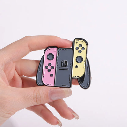 Cartoon Style Cowboy Style Game Console Alloy Stamping Stoving Varnish Plating Unisex Badge Brooches Collar Pin