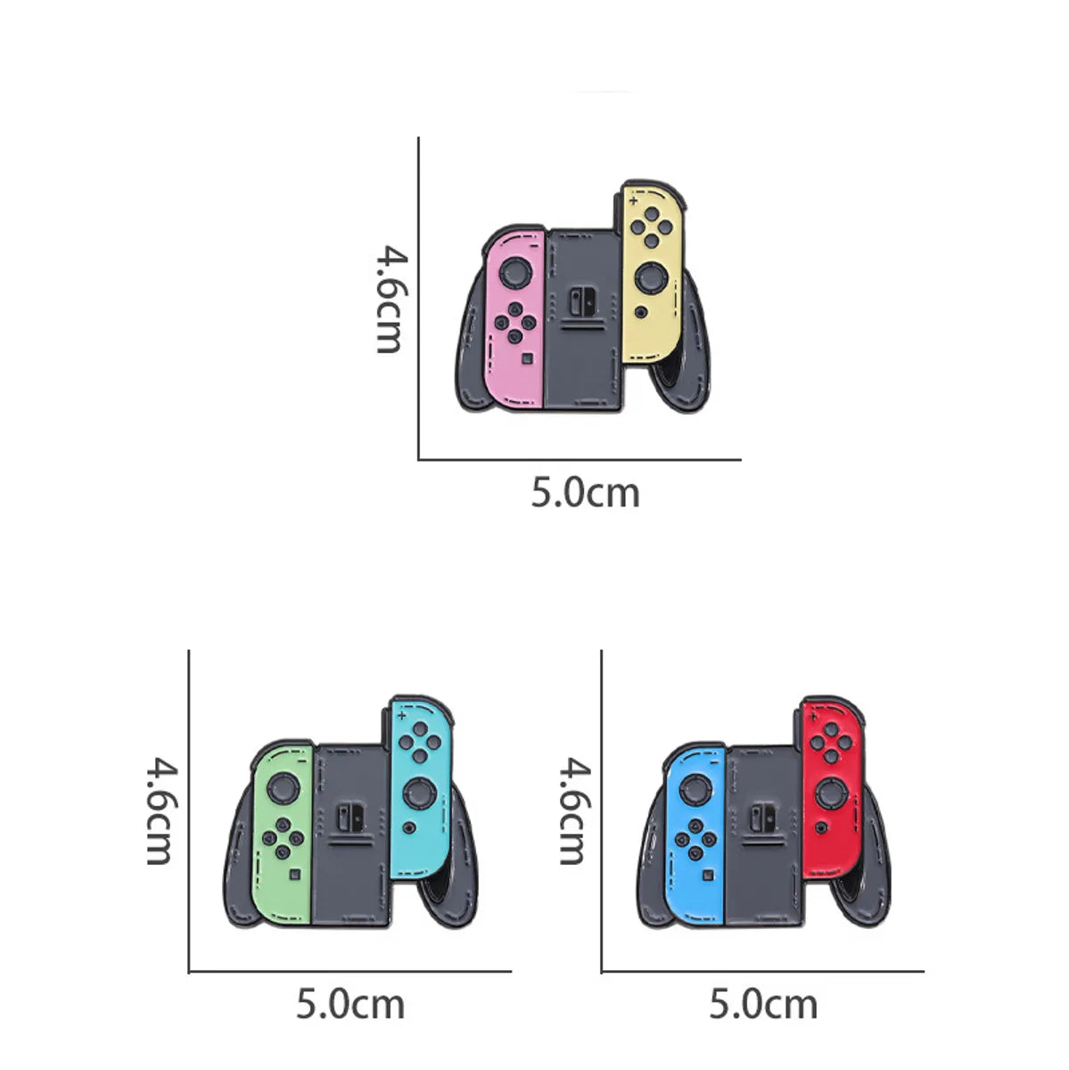 Cartoon Style Cowboy Style Game Console Alloy Stamping Stoving Varnish Plating Unisex Badge Brooches Collar Pin