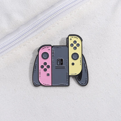 Cartoon Style Cowboy Style Game Console Alloy Stamping Stoving Varnish Plating Unisex Badge Brooches Collar Pin