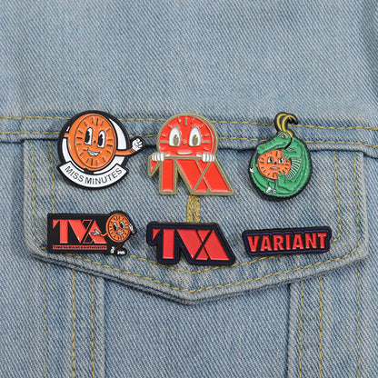 Cartoon Style Cowboy Style Letter Funny Expression Emoji Face Alloy Stamping Stoving Varnish Plating Unisex Badge Brooches Collar Pin