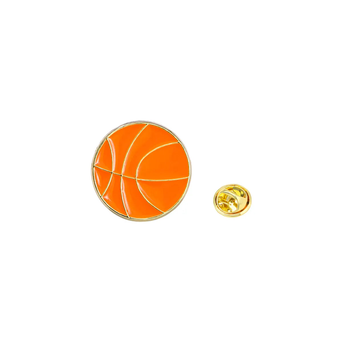 Cartoon Style Cowboy Style Sports Ball Basketball Football Alloy Stamping Stoving Varnish Plating Unisex Brooches