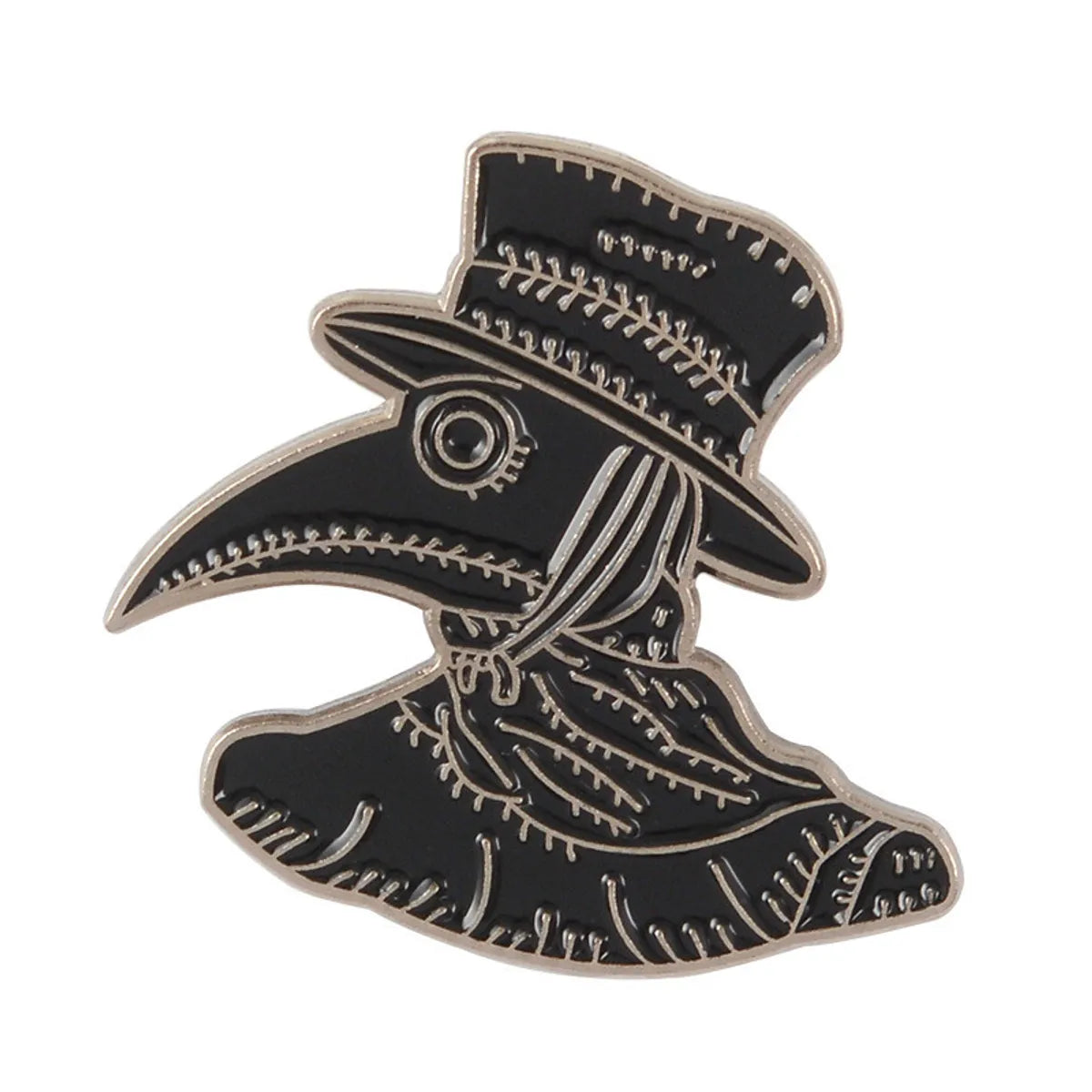 Cartoon Style Crow Bird Alloy Stamping Stoving Varnish Plating Unisex Brooches