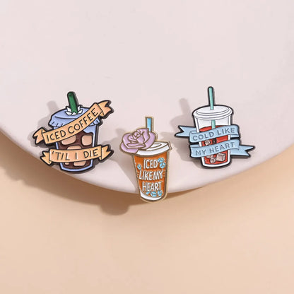 Cartoon Style Cup Alloy Plating Unisex Brooches