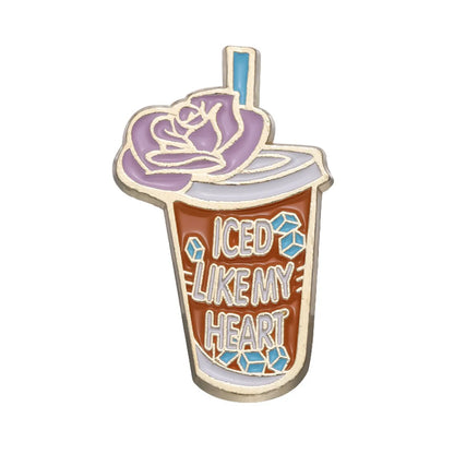 Cartoon Style Cup Alloy Plating Unisex Brooches