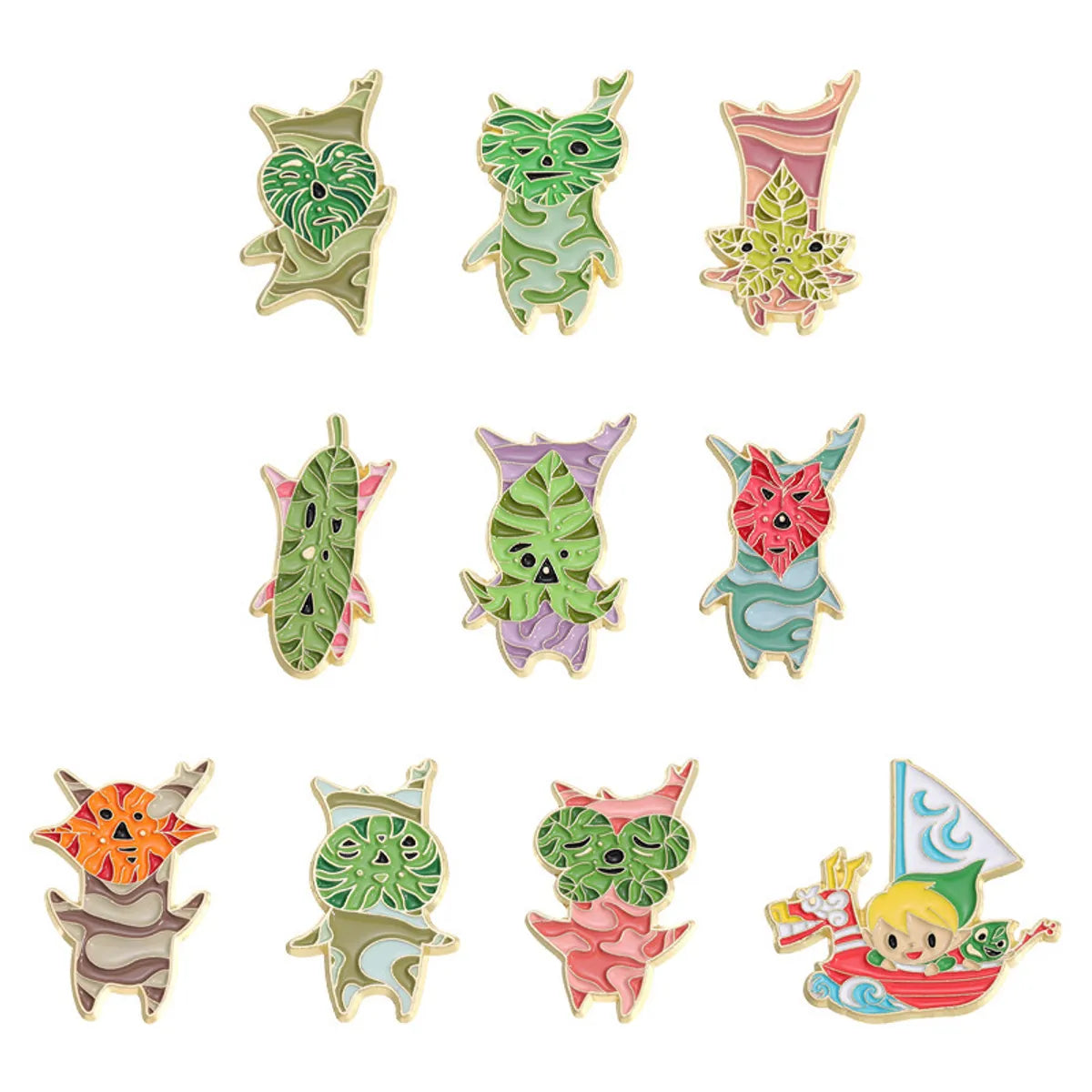 Cartoon Style Cute Animal Alloy Stamping Stoving Varnish Plating Unisex Brooches