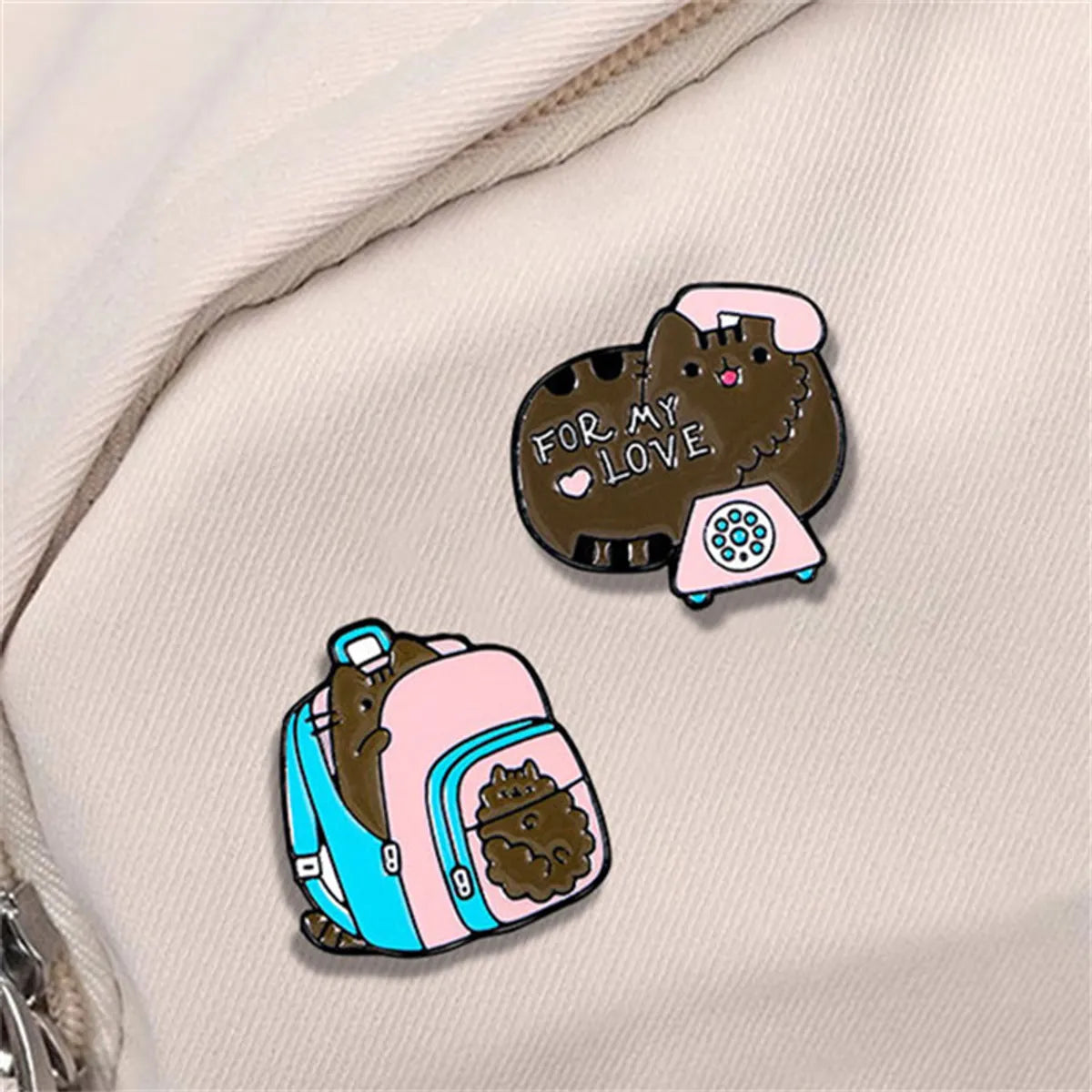 Cartoon Style Cute Animal Alloy Stamping Stoving Varnish Plating Unisex Brooches