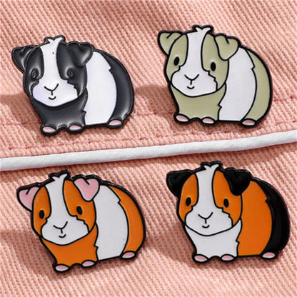 Cartoon Style Cute Animal Alloy Stamping Stoving Varnish Plating Unisex Brooches