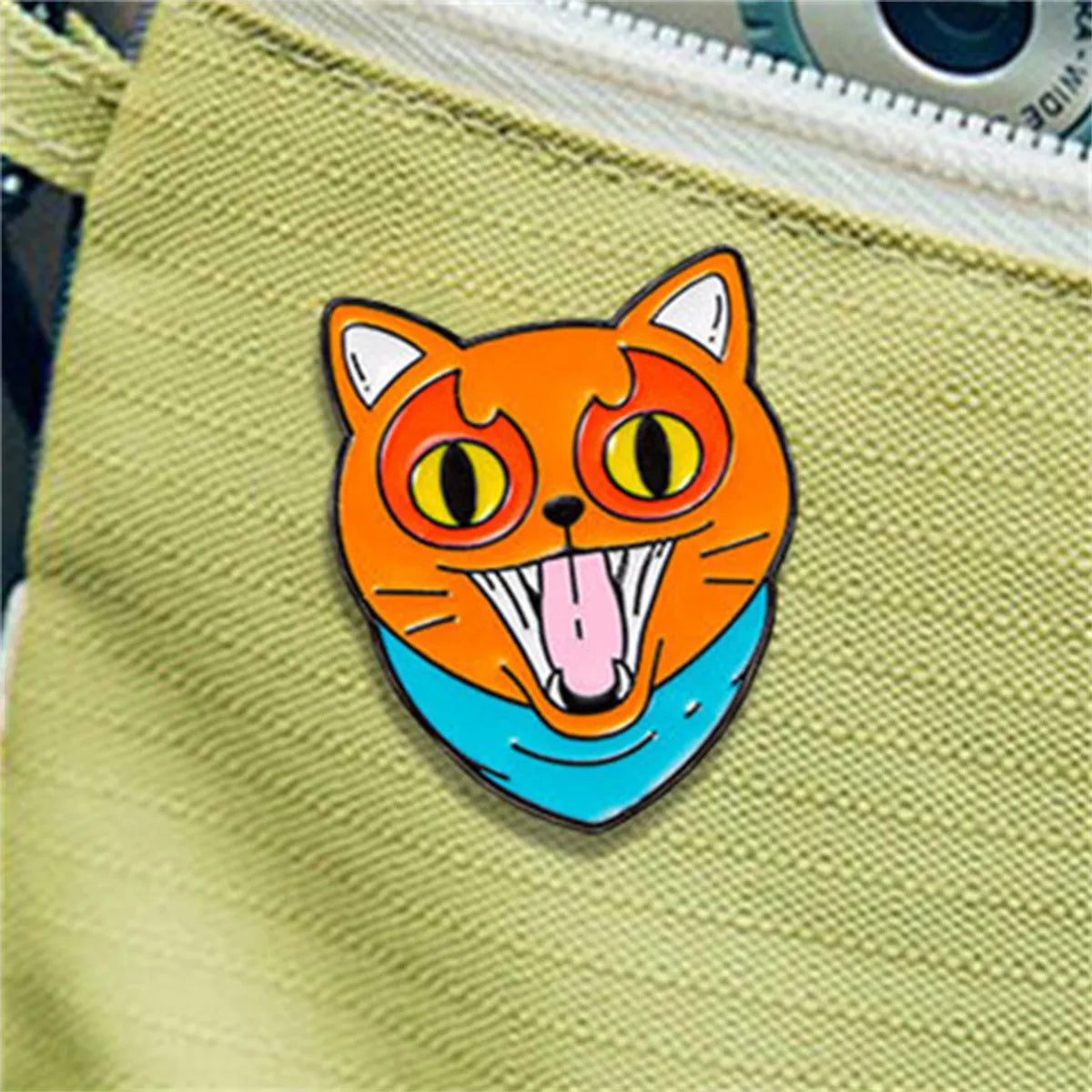 Cartoon Style Cute Animal Cat Alloy Stamping Stoving Varnish Plating Unisex Corsage Brooches Collar Pin