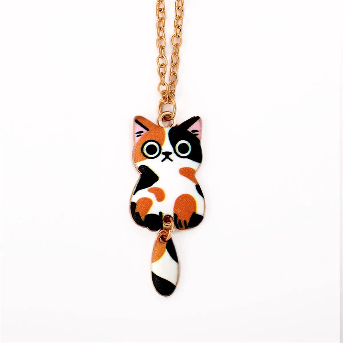 Cartoon Style Cute Animal Cat Alloy Wholesale Earrings Necklace Jewelry Set