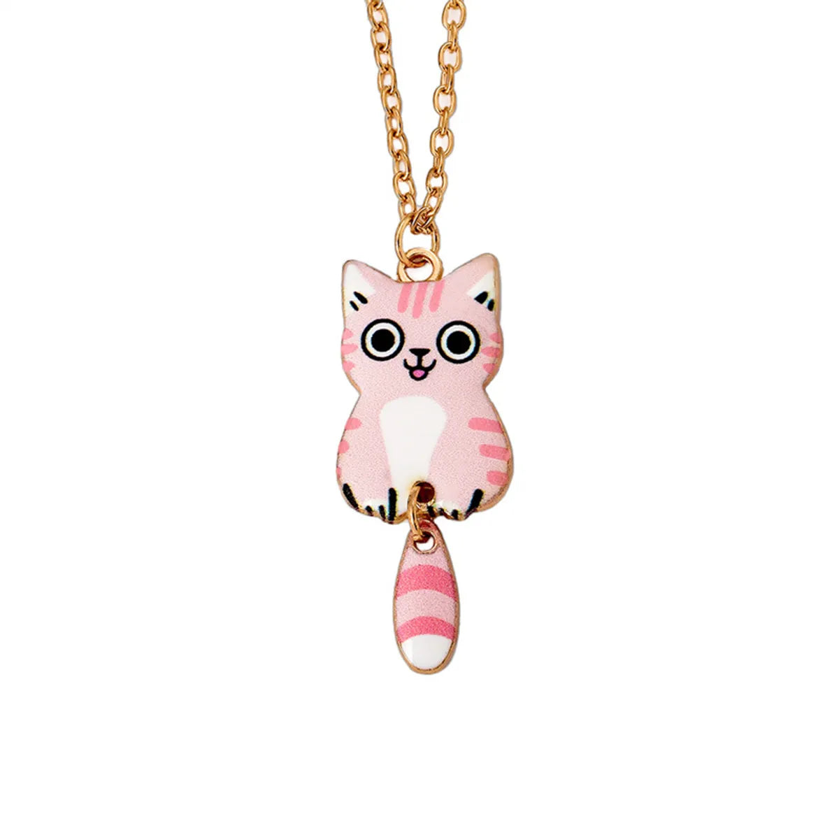 Cartoon Style Cute Animal Cat Alloy Wholesale Earrings Necklace Jewelry Set