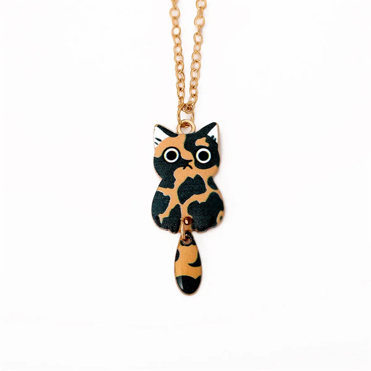 Cartoon Style Cute Animal Cat Alloy Wholesale Earrings Necklace Jewelry Set