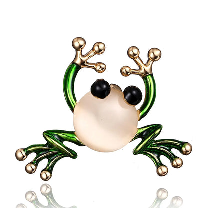 Cartoon Style Cute Animal Insect Bee Alloy Enamel Plating Inlay Rhinestones Unisex Brooches