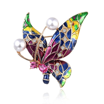 Cartoon Style Cute Animal Insect Bee Alloy Enamel Plating Inlay Rhinestones Unisex Brooches