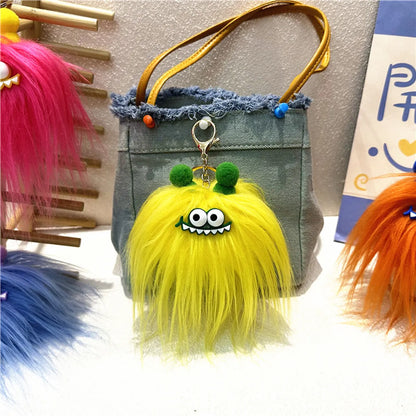 Cartoon Style Cute Animal Monster Plush Unisex Keychain