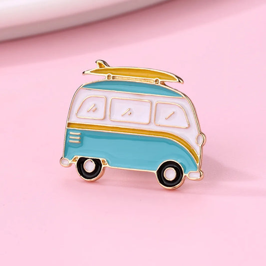 Cartoon Style Cute Artistic Car Alloy Enamel Unisex Brooches Collar Pin