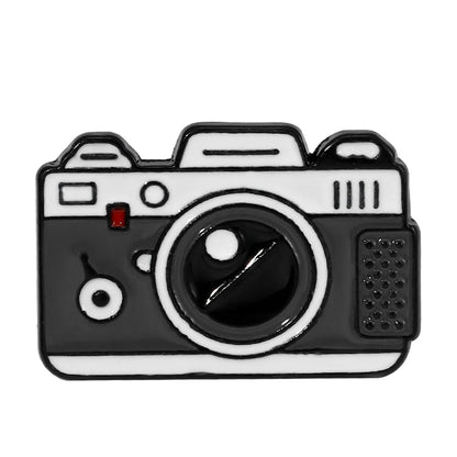 Cartoon Style Cute Camera Alloy Stoving Varnish Unisex Brooches