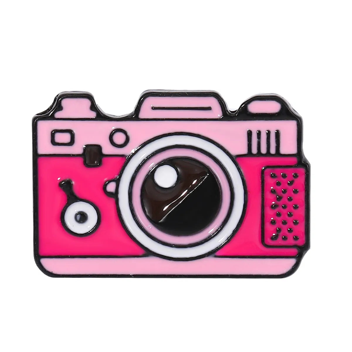 Cartoon Style Cute Camera Alloy Stoving Varnish Unisex Brooches