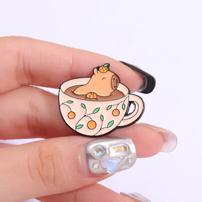 Cartoon Style Cute Cartoon Alloy Stoving Varnish Plating Unisex Brooches