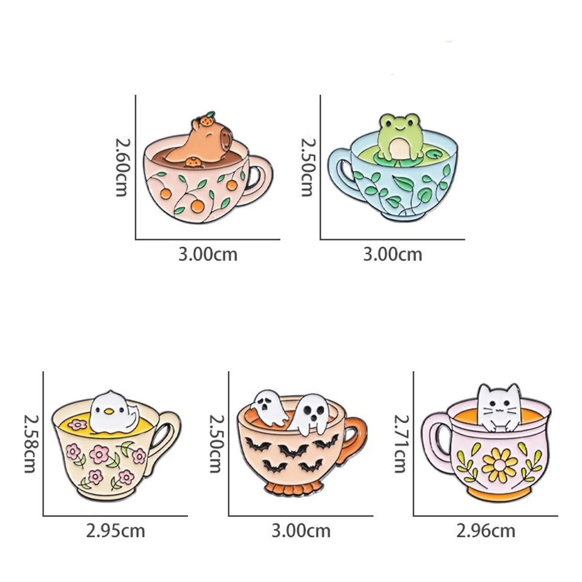 Cartoon Style Cute Cartoon Alloy Stoving Varnish Plating Unisex Brooches