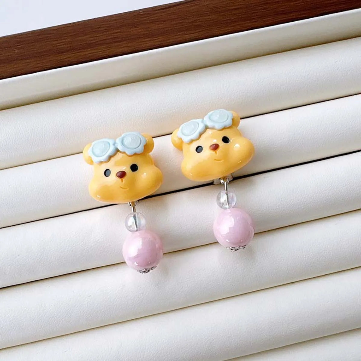 Cartoon Style Cute Cartoon Bow Knot Shell Resin Beaded Kid'S Earrings Necklace