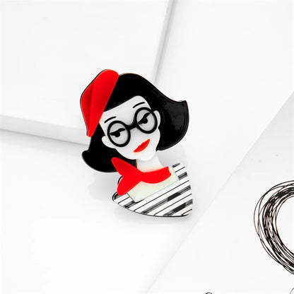 Cartoon Style Cute Cartoon Character Arylic Women'S Brooches