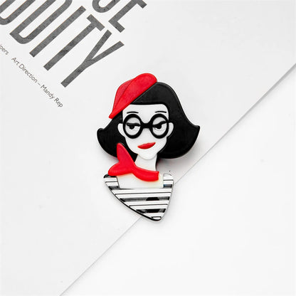 Cartoon Style Cute Cartoon Character Arylic Women'S Brooches