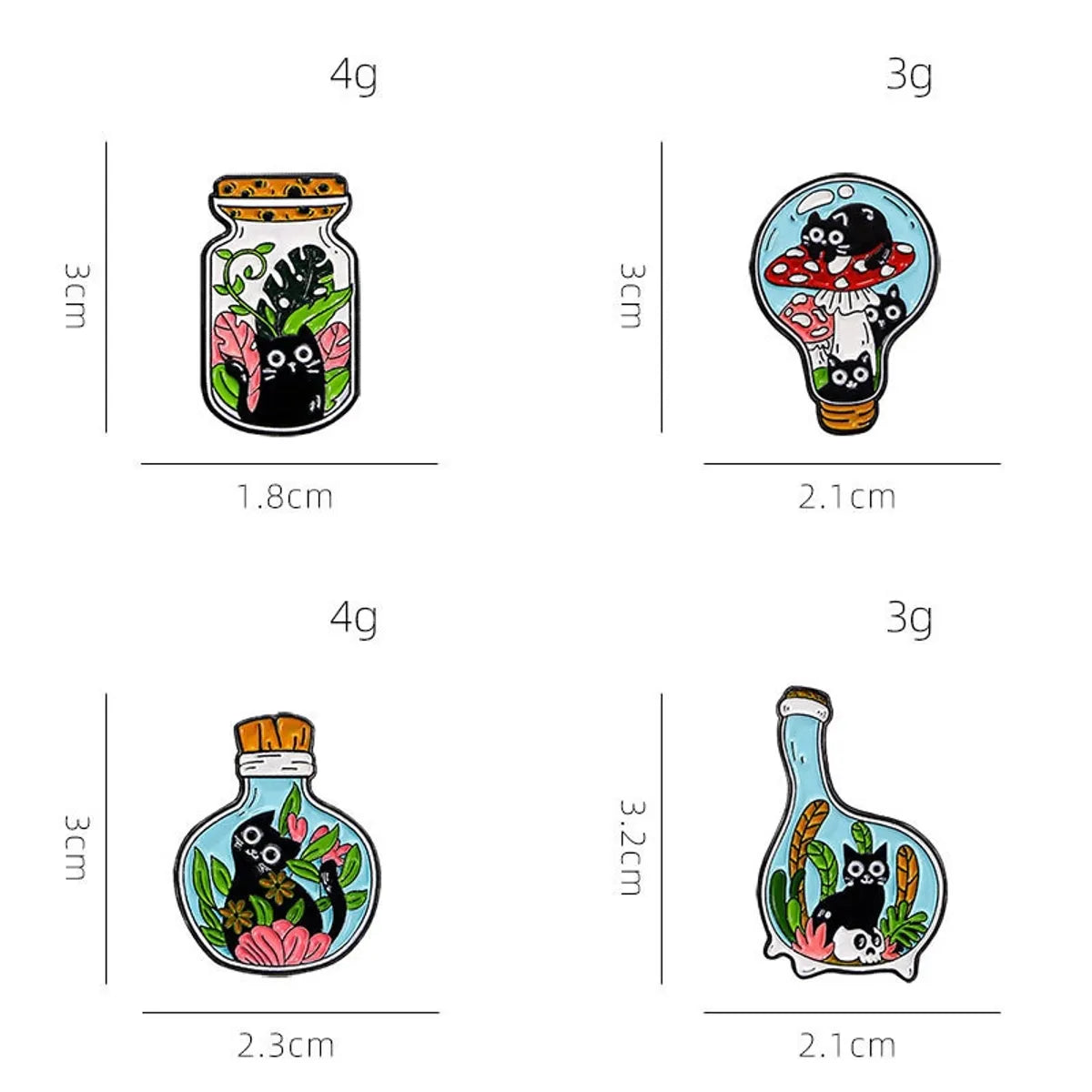 Cartoon Style Cute Cat Alloy Stoving Varnish Plating Unisex Brooches