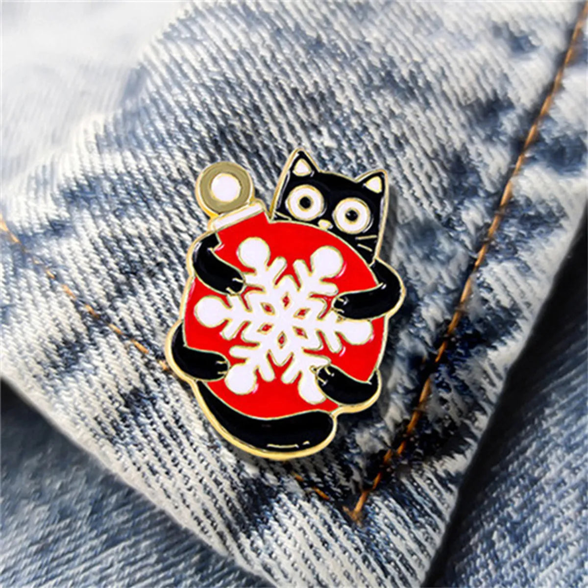 Cartoon Style Cute Cat Alloy Stoving Varnish Unisex Brooches